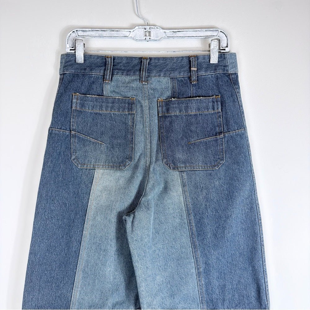 Archival Christian Dior Jeans Patchwork 2021 size 6 by Miuccia Prada - TheRWDenimChristian Dior Archival Patchwork 2021 by Miuccia Prada Wide-Leg – TheRWDenim
