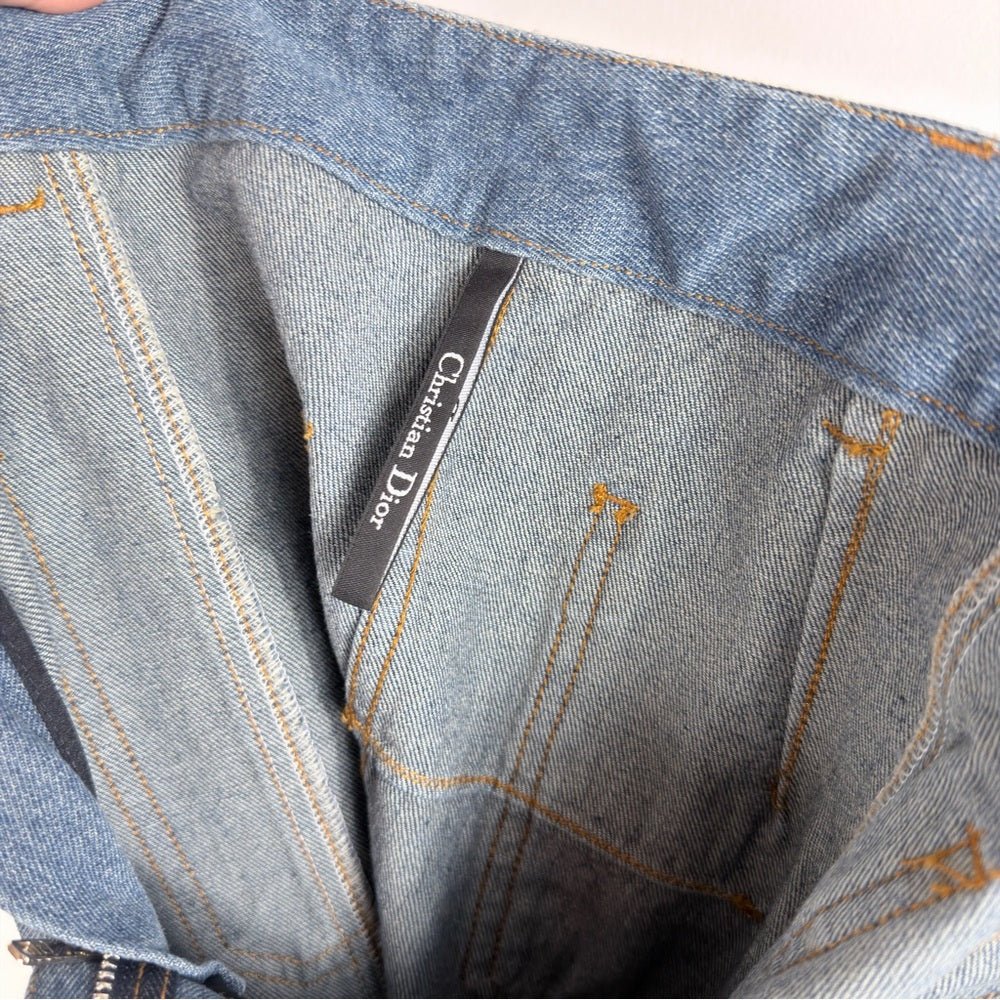 Archival Christian Dior Jeans Patchwork 2021 size 6 by Miuccia Prada - TheRWDenimChristian Dior Archival Patchwork 2021 by Miuccia Prada Wide-Leg – TheRWDenim