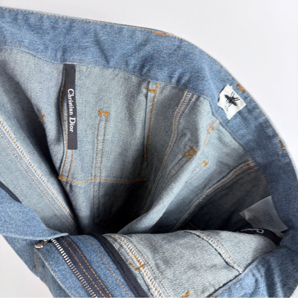 Archival Christian Dior Jeans Patchwork 2021 size 6 by Miuccia Prada - TheRWDenimChristian Dior Archival Patchwork 2021 by Miuccia Prada Wide-Leg – TheRWDenim