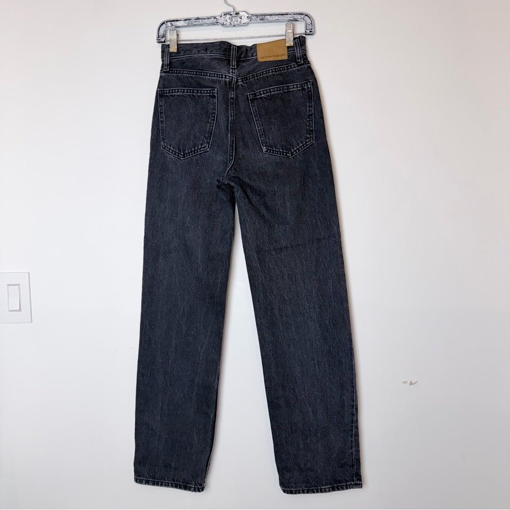 Aritizia Jeans Denim Forum the marlo high rise size 23 in black - TheRWDenimDenim Forum Aritzia the Marlo High Rise in Black Wide-Leg – TheRWDenim