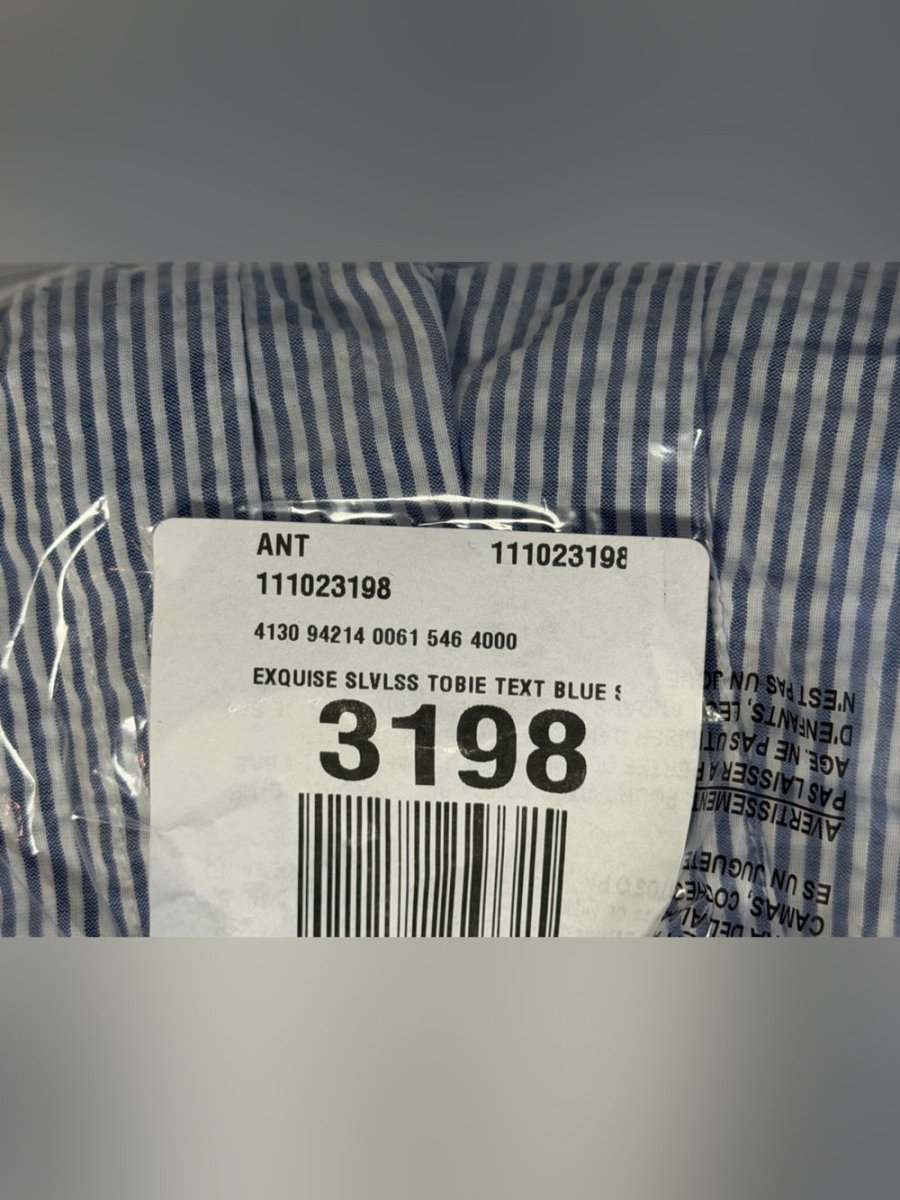 BNWT Tobie Sleeveless Shirtdress by Exquise in XS - TheRWDenimExquise Tobie Sleeveless Shirtdress in XS Striped – TheRWDenim