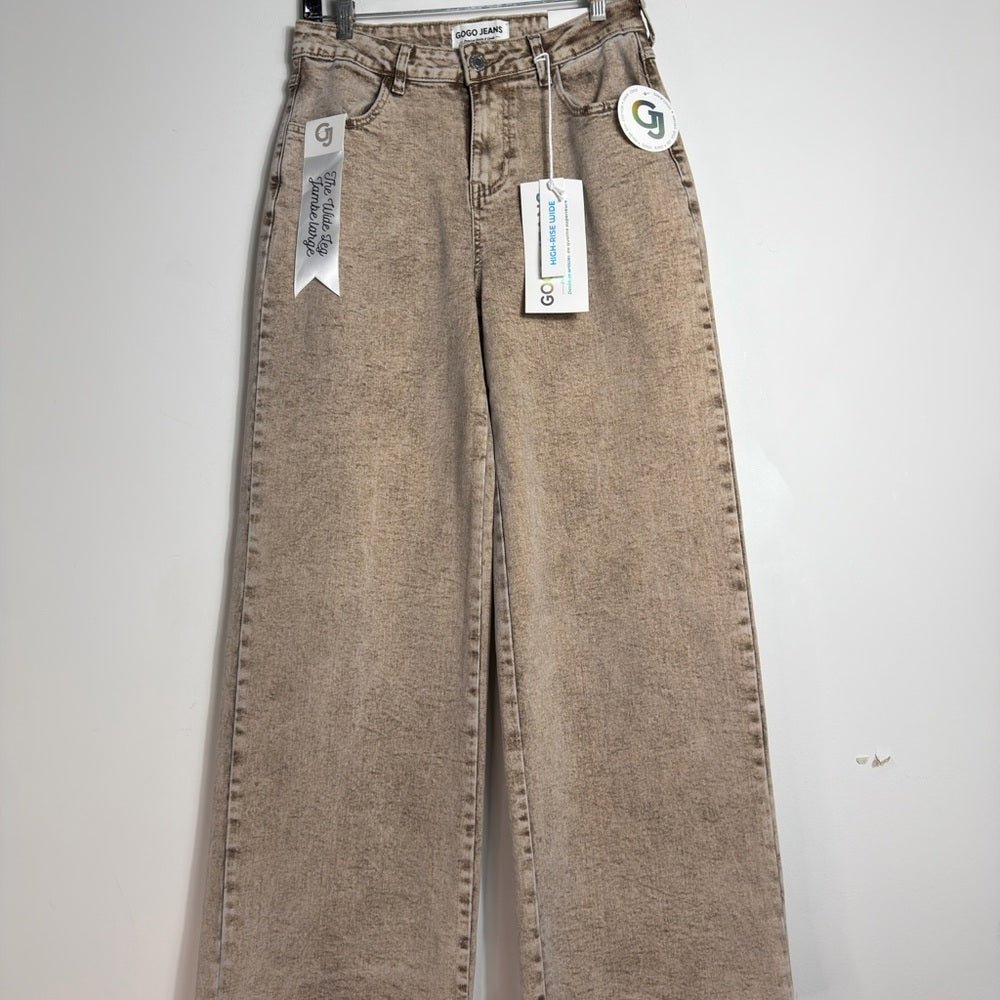 Chocolate Brown high rise wide leg 5 size 27 gogo - BNWT - TheRWDenimChocolate Brown High Rise Wide Leg 5 Gogo – TheRWDenim
