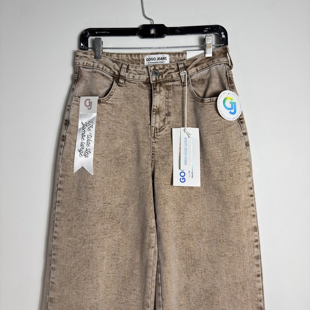 Chocolate Brown high rise wide leg 5 size 27 gogo - BNWT - TheRWDenimChocolate Brown High Rise Wide Leg 5 Gogo – TheRWDenim