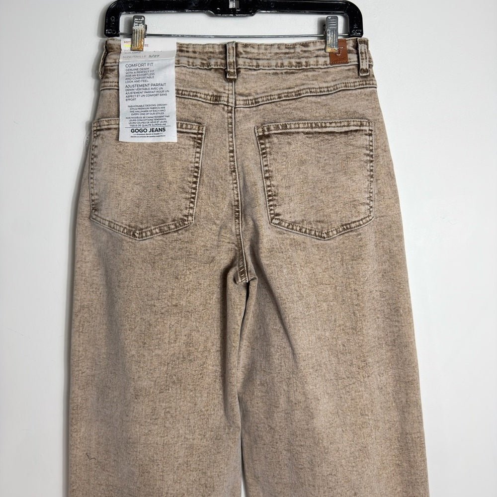 Chocolate Brown high rise wide leg 5 size 27 gogo - BNWT - TheRWDenimChocolate Brown High Rise Wide Leg 5 Gogo – TheRWDenim