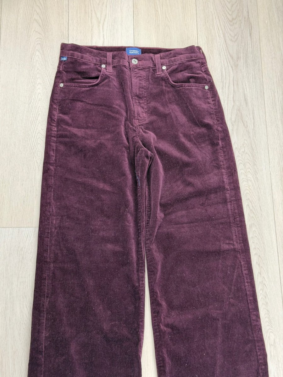 Citizens Of Humanity “ANNINA’s “ 29 corduroy - TheRWDenimCitizens of Humanity Annina's Corduroy Straight-Leg Purple – TheRWDenim