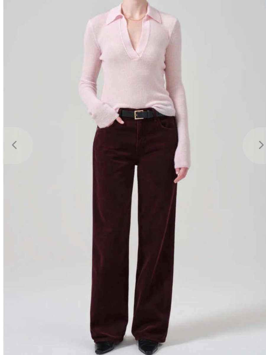 Citizens Of Humanity “ANNINA’s “ 29 corduroy - TheRWDenimCitizens of Humanity Annina's Corduroy Straight-Leg Purple – TheRWDenim