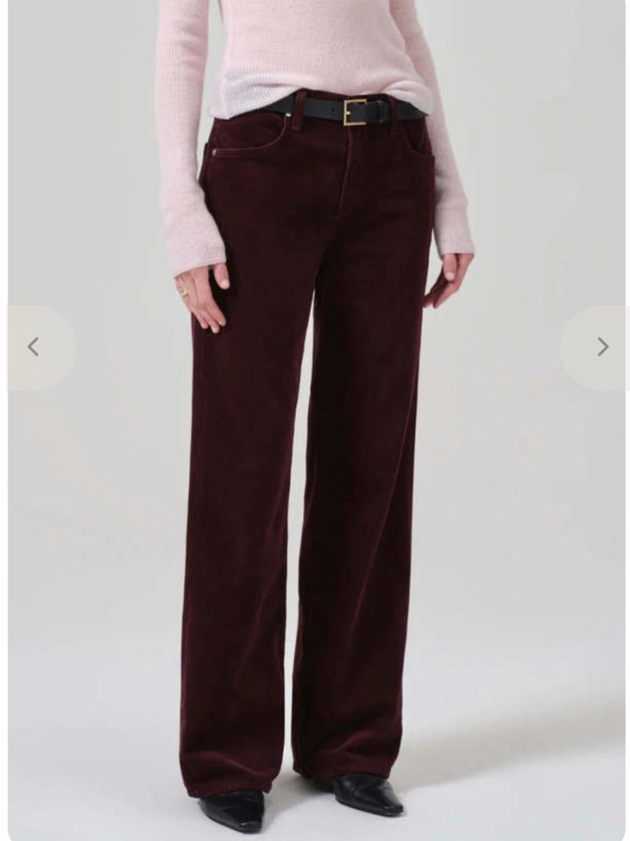 Citizens Of Humanity “ANNINA’s “ 29 corduroy - TheRWDenimCitizens of Humanity Annina's Corduroy Straight-Leg Purple – TheRWDenim