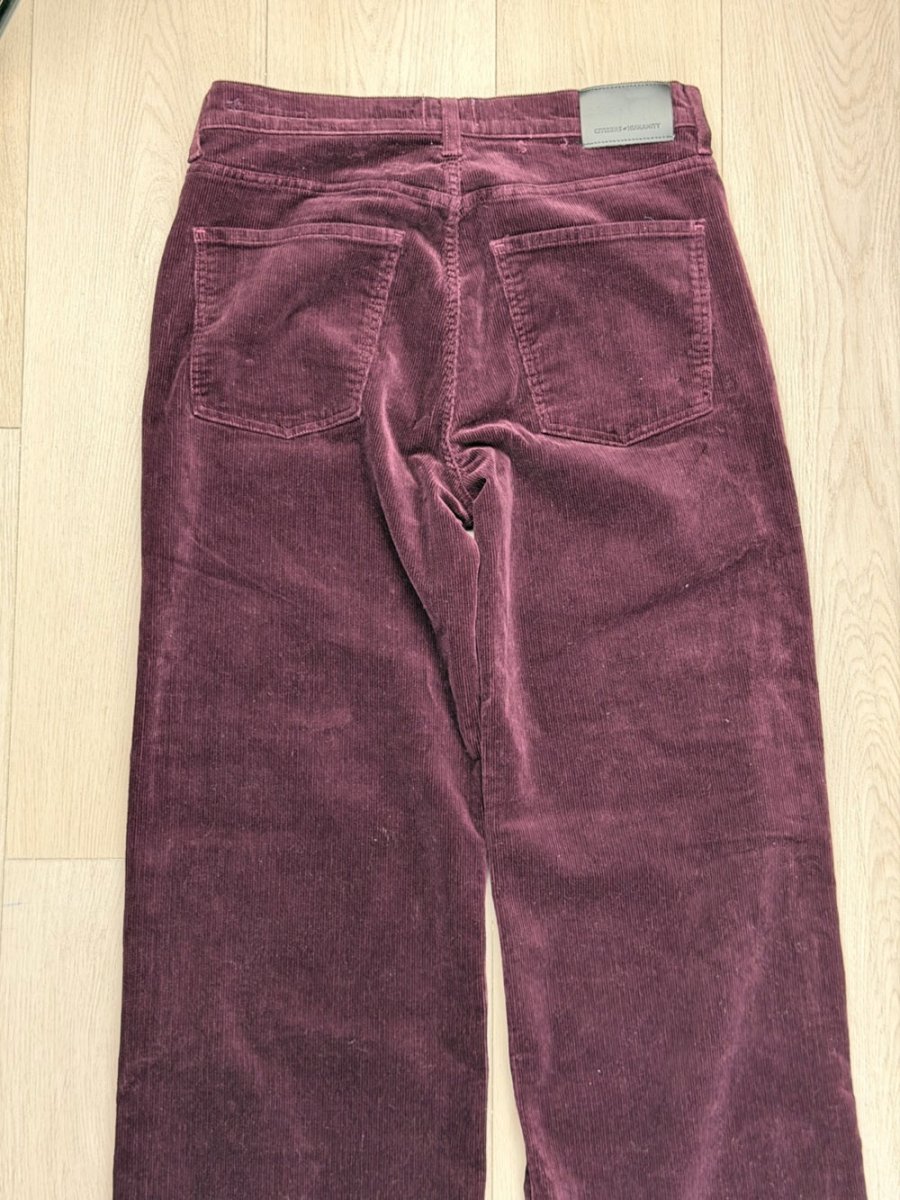 Citizens Of Humanity “ANNINA’s “ 29 corduroy - TheRWDenimCitizens of Humanity Annina's Corduroy Straight-Leg Purple – TheRWDenim