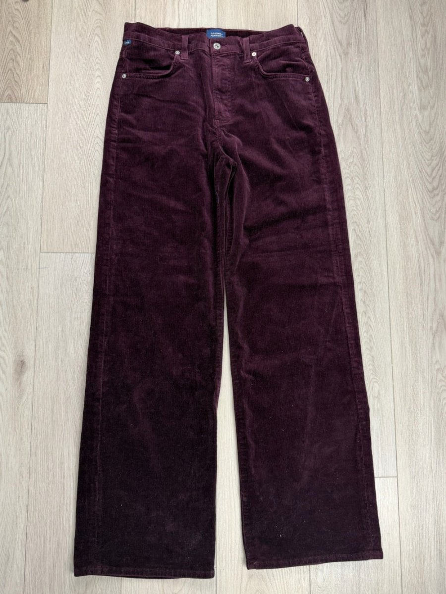 Citizens Of Humanity “ANNINA’s “ 29 corduroy - TheRWDenimCitizens of Humanity Annina's Corduroy Straight-Leg Purple – TheRWDenim