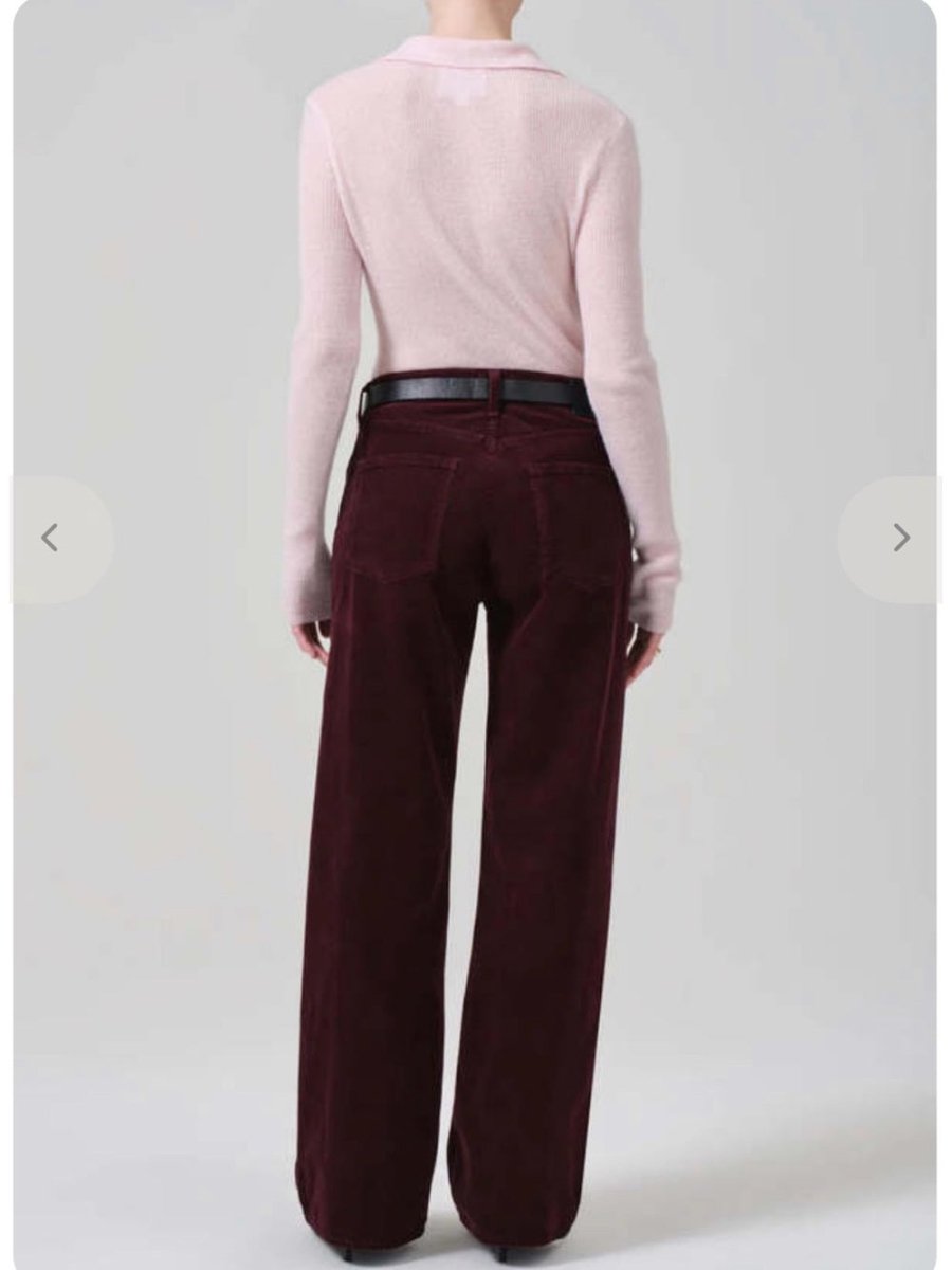 Citizens Of Humanity “ANNINA’s “ 29 corduroy - TheRWDenimCitizens of Humanity Annina's Corduroy Straight-Leg Purple – TheRWDenim