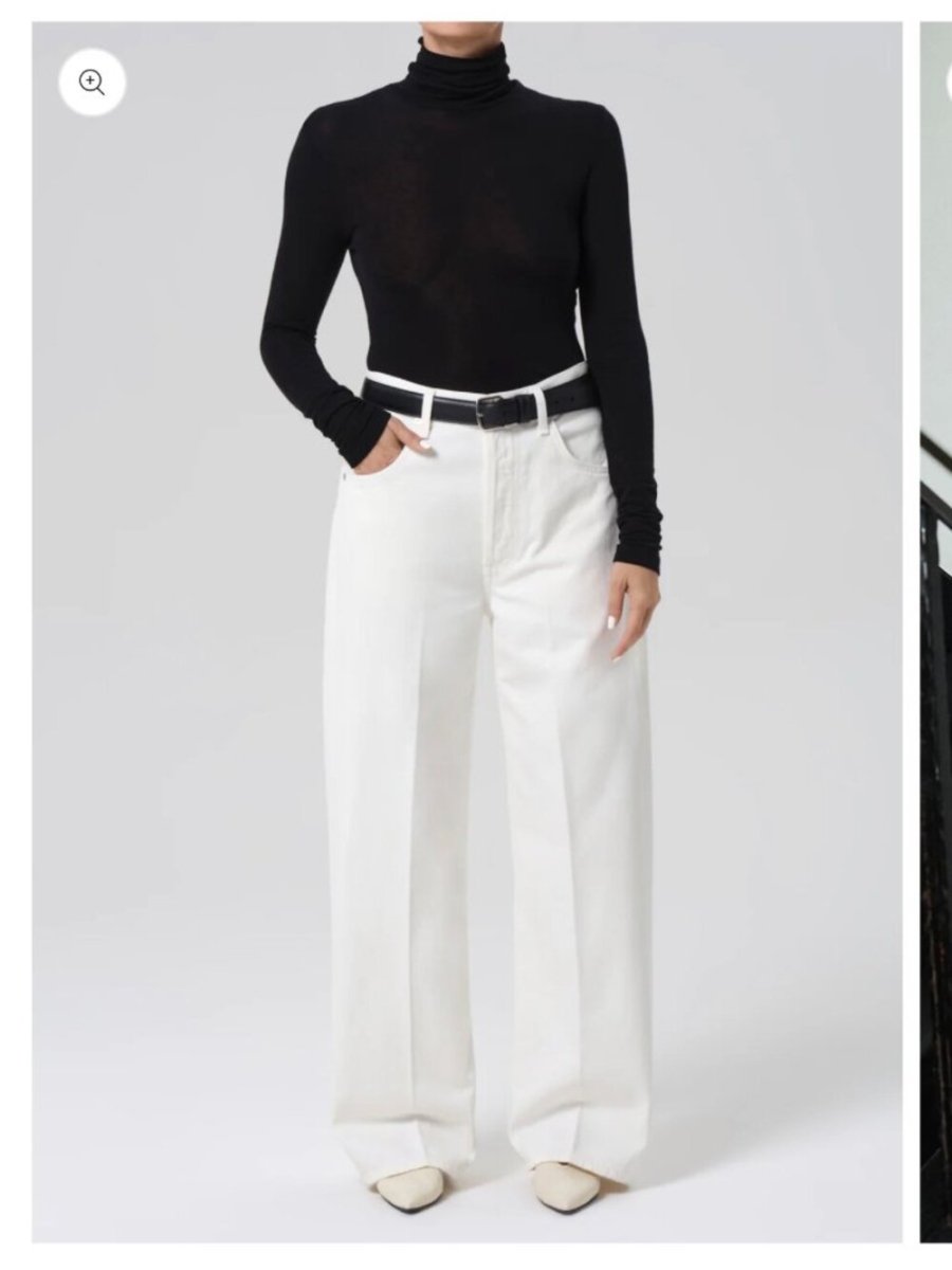 Citizens of Humanity "AYLA baggy" petite - TheRWDenimCitizens of Humanity Ayla Baggy Petite Wide-Leg White – TheRWDenim