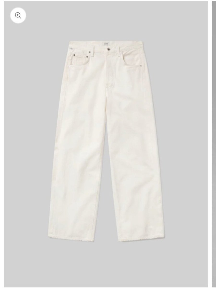 Citizens of Humanity "AYLA baggy" petite - TheRWDenimCitizens of Humanity Ayla Baggy Petite Wide-Leg White – TheRWDenim