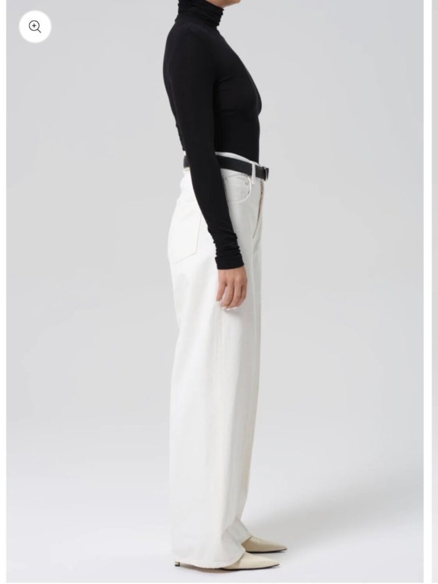 Citizens of Humanity "AYLA baggy" petite - TheRWDenimCitizens of Humanity Ayla Baggy Petite Wide-Leg White – TheRWDenim