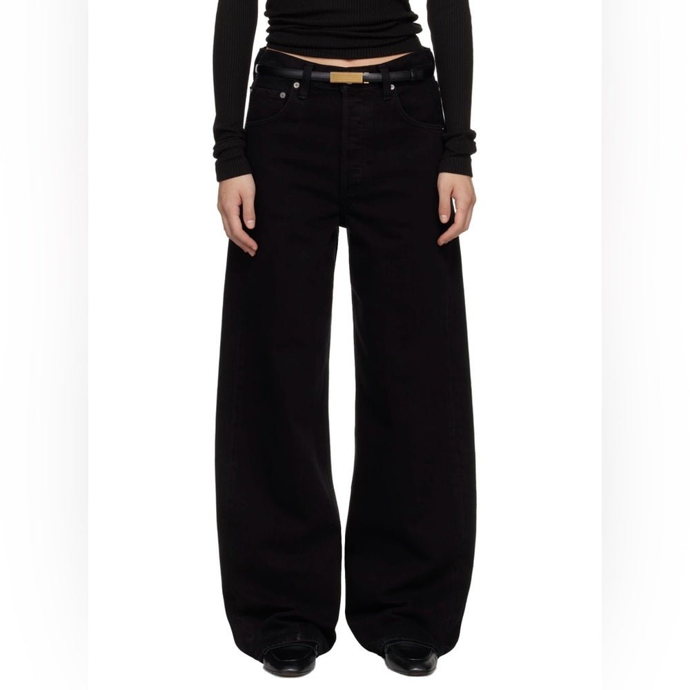 Citizens Of Humanity AYLA in SOLID black size 25 - TheRWDenimCitizens of Humanity Ayla in Solid Black Wide-Leg – TheRWDenim