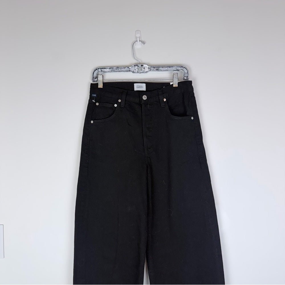 Citizens Of Humanity AYLA in SOLID black size 25 - TheRWDenimCitizens of Humanity Ayla in Solid Black Wide-Leg – TheRWDenim