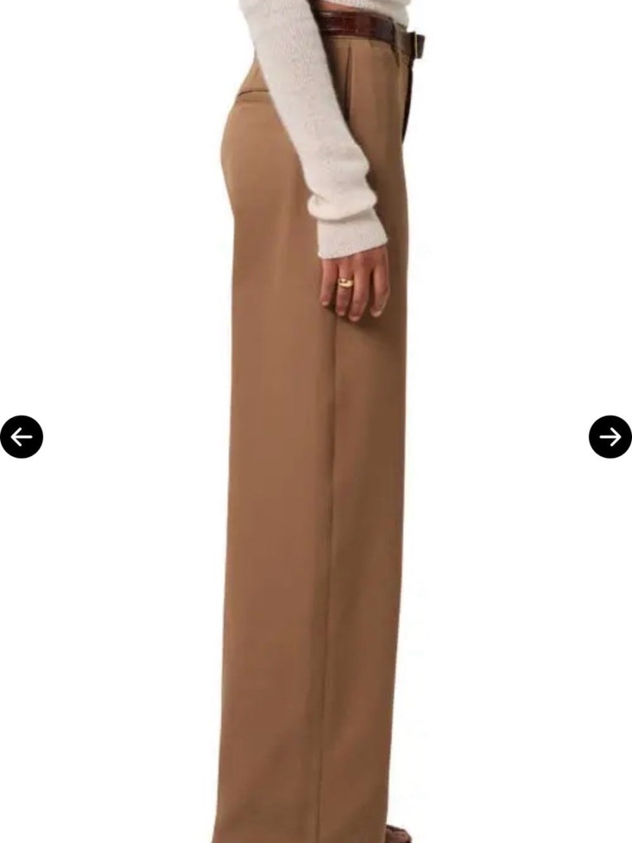 Citizens of Humanity Ayla Wide-Leg Trousers in Camel Brown – Preloved - TheRWDenimCitizens of Humanity Ayla Wide-Leg Trousers in Camel Brown – TheRWDenim