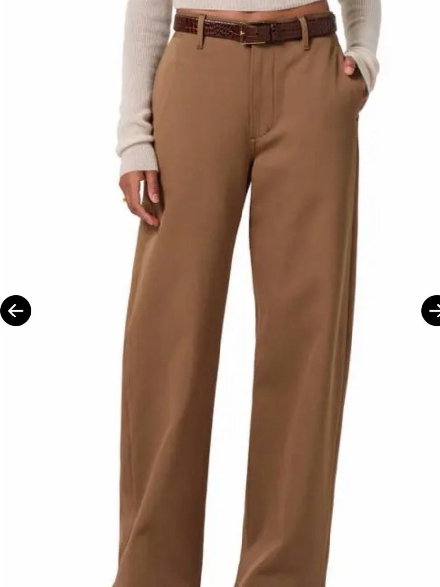 Citizens of Humanity Ayla Wide-Leg Trousers in Camel Brown – Preloved - TheRWDenimCitizens of Humanity Ayla Wide-Leg Trousers in Camel Brown – TheRWDenim