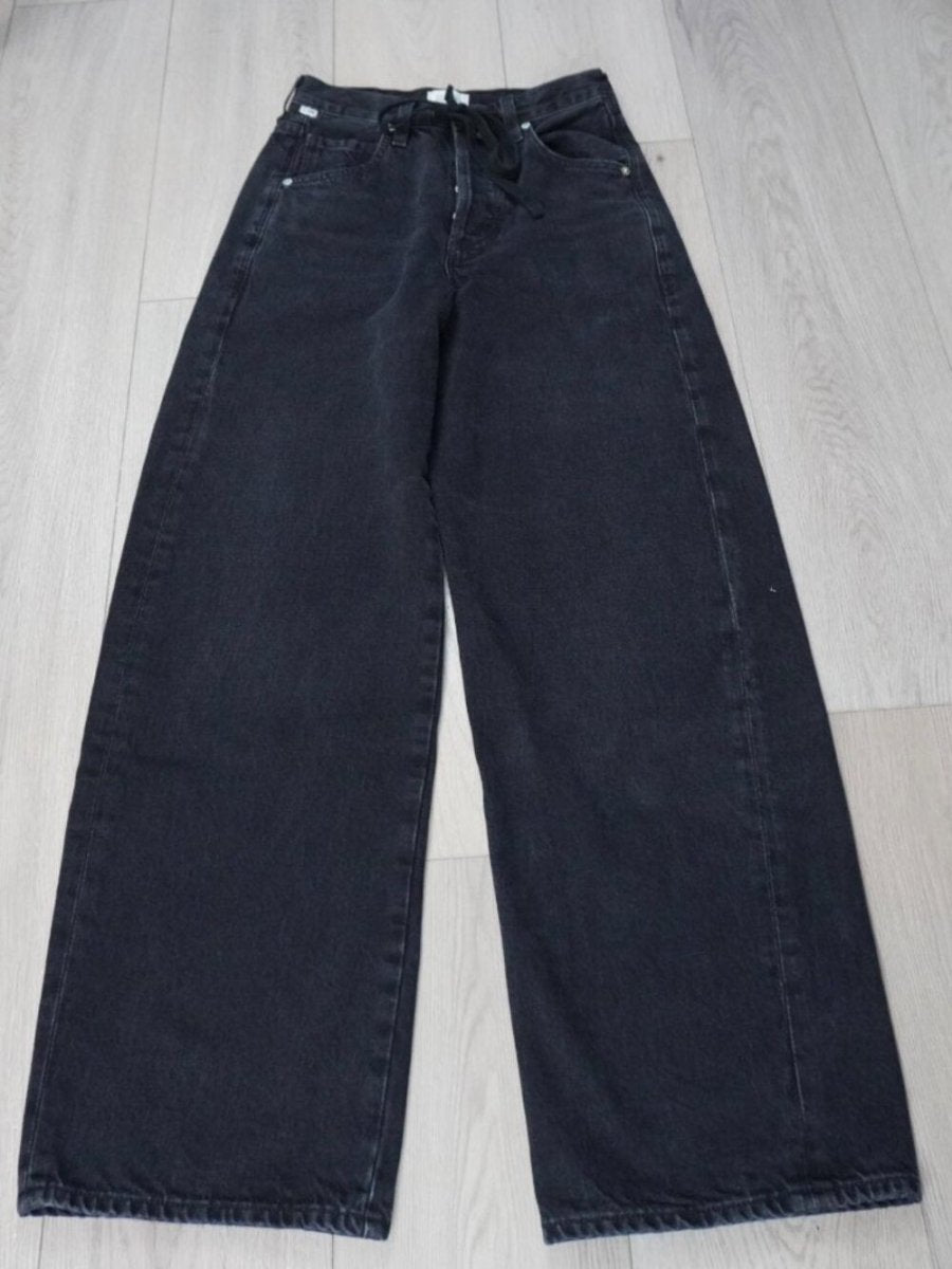 Citizens of Humanity Brynn Drawstring Linen Trouser - TheRWDenimCitizens of Humanity Brynn Drawstring Linen Trouser Wide-Leg Black – TheRWDenim