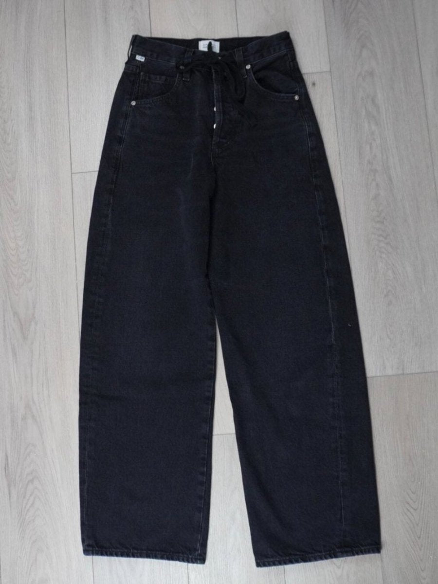 Citizens of Humanity Brynn Drawstring Linen Trouser - TheRWDenimCitizens of Humanity Brynn Drawstring Linen Trouser Wide-Leg Black – TheRWDenim