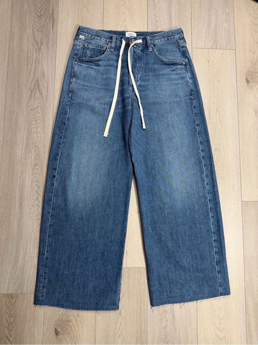 Citizens of Humanity "BRYNN" in atlantis size 29 - TheRWDenimCitizens of Humanity Brynn In Atlantis Wide-Leg Blue Wash – TheRWDenim
