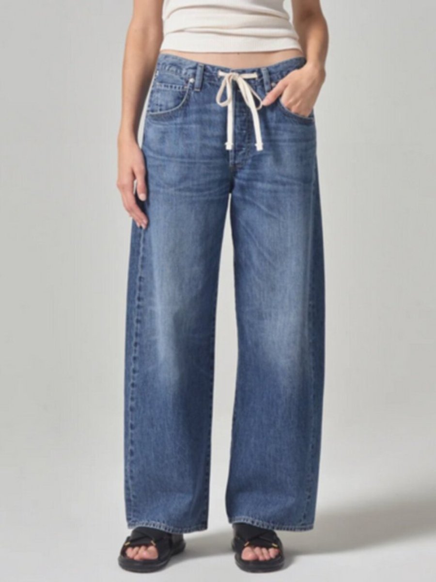 Citizens of Humanity "BRYNN" in atlantis size 29 - TheRWDenimCitizens of Humanity Brynn In Atlantis Wide-Leg Blue Wash – TheRWDenim