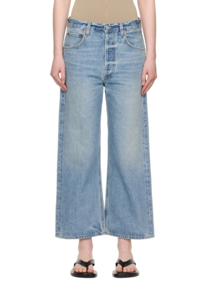 CITIZENS oF Humanity “Gaucho” 24 - TheRWDenimCitizens of Humanity Gaucho Wide-Leg Blue Wash – TheRWDenim