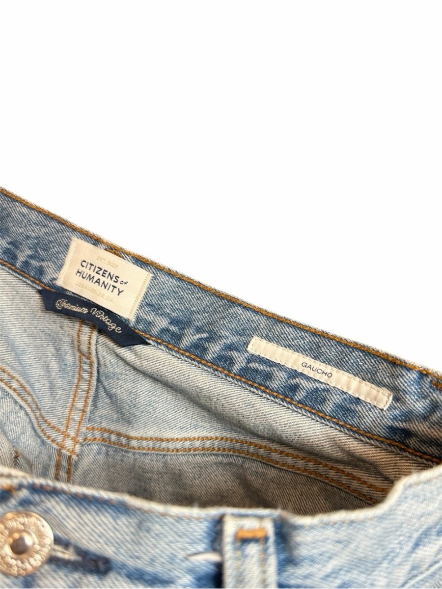 CITIZENS oF Humanity “Gaucho” 24 - TheRWDenimCitizens of Humanity Gaucho Wide-Leg Blue Wash – TheRWDenim