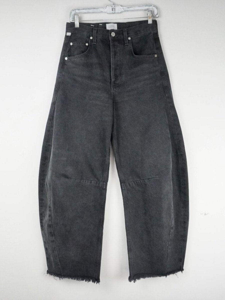 Citizens of Humanity Horseshoe Jeans in Black size 24 - TheRWDenimCitizens of Humanity Horseshoe in Black Wide-Leg – TheRWDenim
