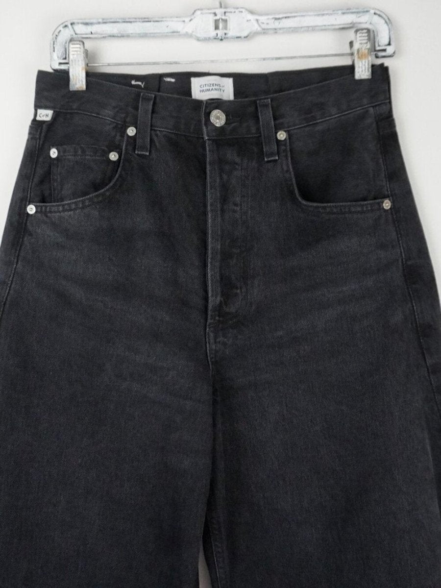 Citizens of Humanity Horseshoe Jeans in Black size 24 - TheRWDenimCitizens of Humanity Horseshoe in Black Wide-Leg – TheRWDenim