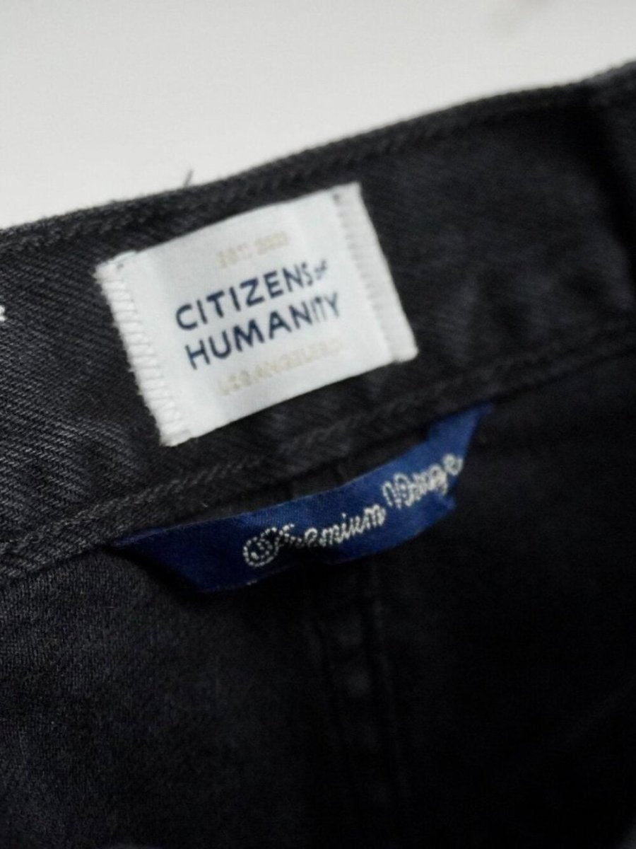 Citizens of Humanity Horseshoe Jeans in Black size 24 - TheRWDenimCitizens of Humanity Horseshoe in Black Wide-Leg – TheRWDenim