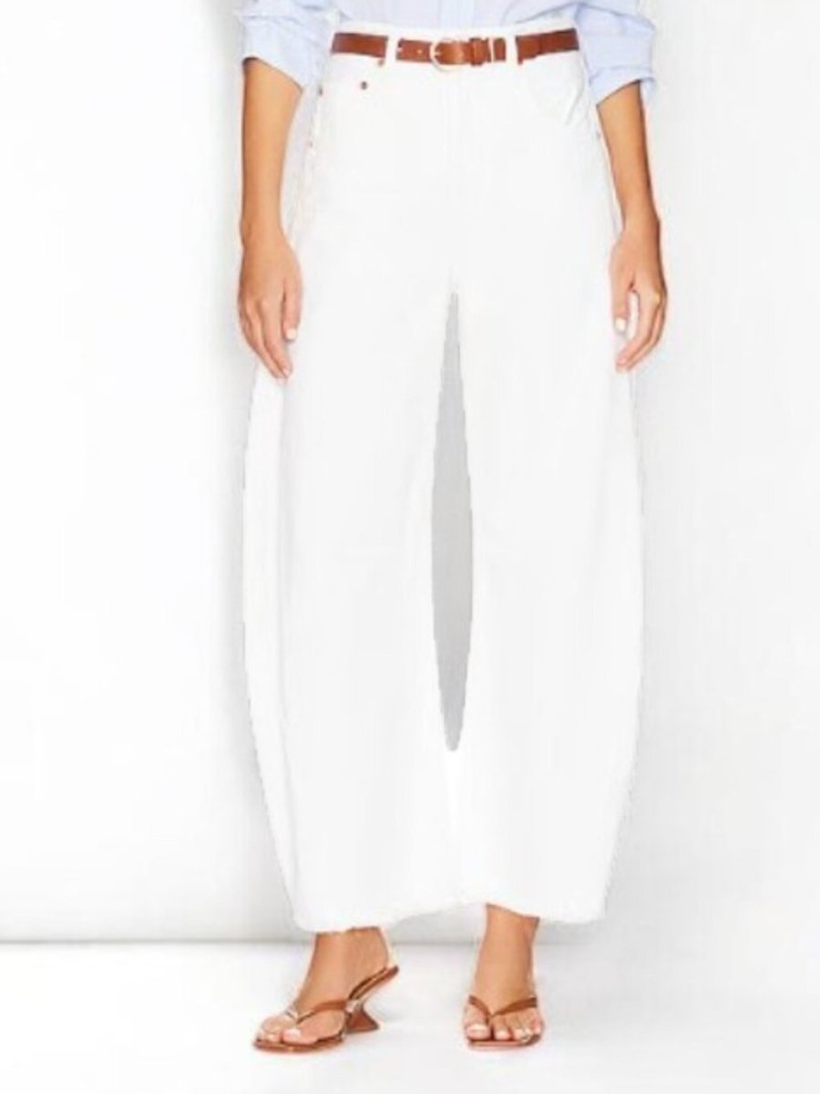 CITIZENS oF Humanity "Horseshoe" jeans in white 24 - TheRWDenimCitizens of Humanity Horseshoe In White Wide-Leg – TheRWDenim
