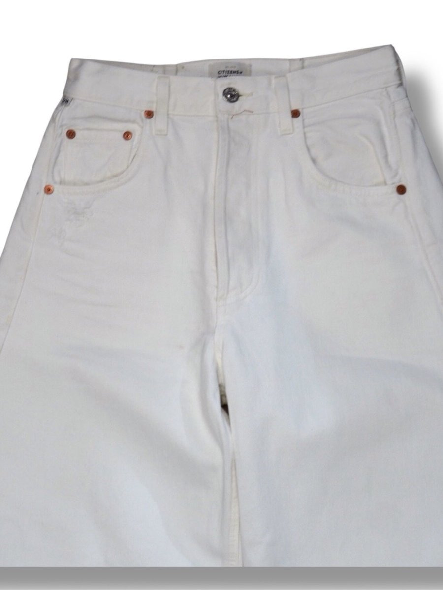 CITIZENS oF Humanity "Horseshoe" jeans in white 24 - TheRWDenimCitizens of Humanity Horseshoe In White Skinny – TheRWDenim