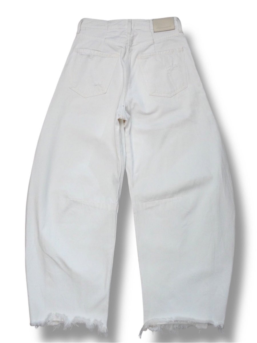 CITIZENS oF Humanity "Horseshoe" jeans in white 24 - TheRWDenimCitizens of Humanity Horseshoe In White Wide-Leg – TheRWDenim