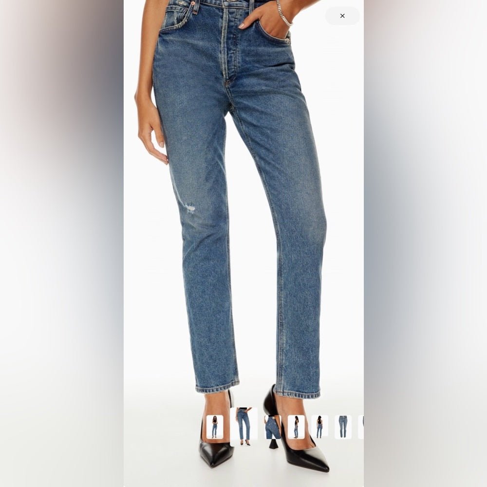 Citizens of Humanity Jolene “Joan” High-Rise Straight Jeans 29 - TheRWDenimCitizens of Humanity Joan Jolene High-Rise Straight Blue Wash – TheRWDenim