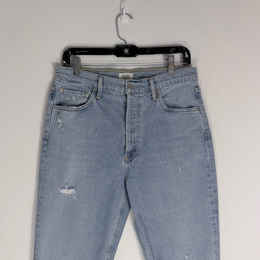 Citizens of Humanity Jolene “Joan” High-Rise Straight Jeans 29 - TheRWDenimCitizens of Humanity Joan Jolene High-Rise Straight Blue Wash – TheRWDenim