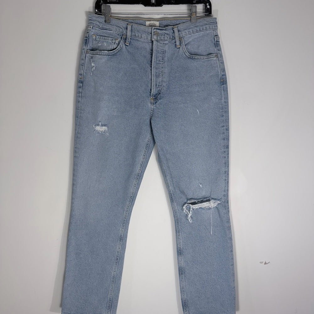 Citizens of Humanity Jolene “Joan” High-Rise Straight Jeans 29 - TheRWDenimCitizens of Humanity Joan Jolene High-Rise Straight Blue Wash – TheRWDenim