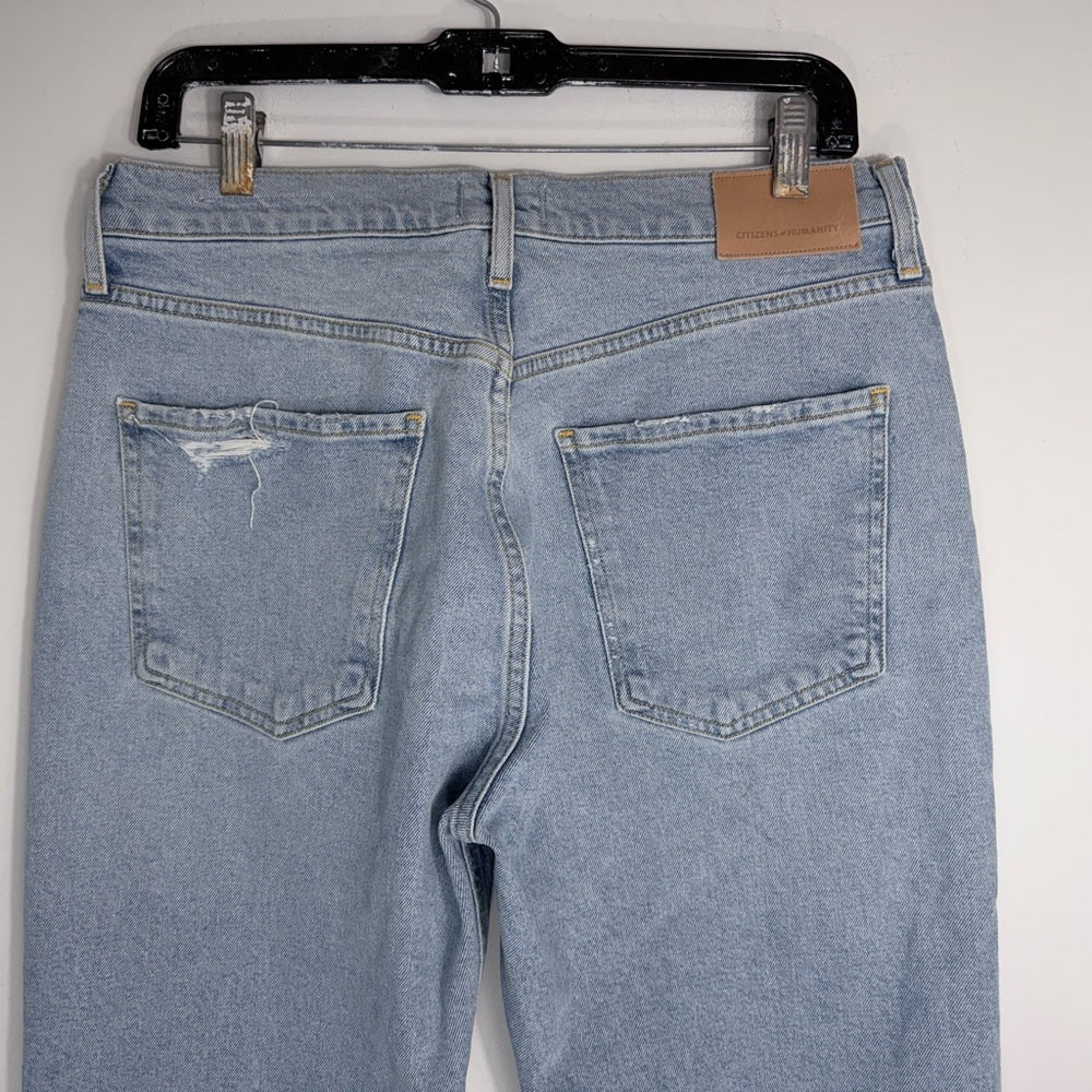 Citizens of Humanity Jolene “Joan” High-Rise Straight Jeans 29 - TheRWDenimCitizens of Humanity Joan Jolene High-Rise Straight Blue Wash – TheRWDenim