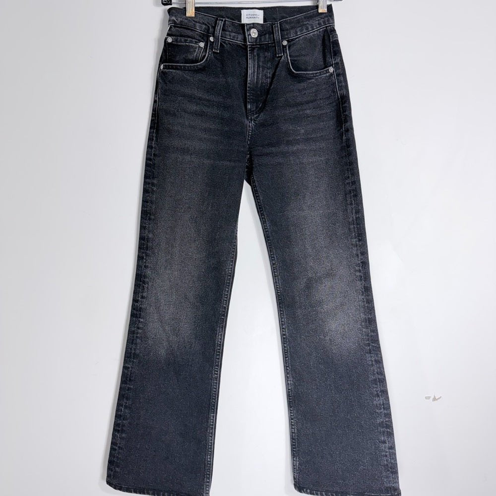 Citizens of humanity “Vidia” black in size 23 - TheRWDenimCitizens of Humanity Vidia Black Straight-Leg – TheRWDenim