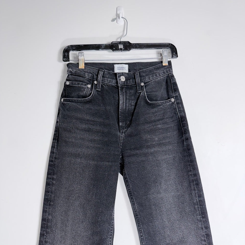 Citizens of humanity “Vidia” black in size 23 - TheRWDenimCitizens of Humanity Vidia Black Straight-Leg – TheRWDenim