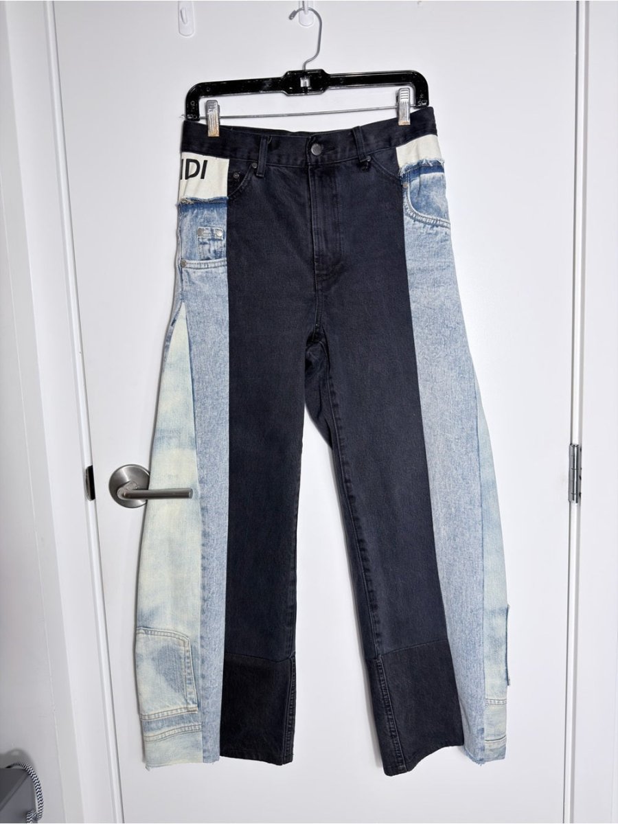 “Deidre” Denim High Rise Wide Leg jeans - TheRWDenimDeidre Denim High Rise Wide Leg Blue Wash – TheRWDenim