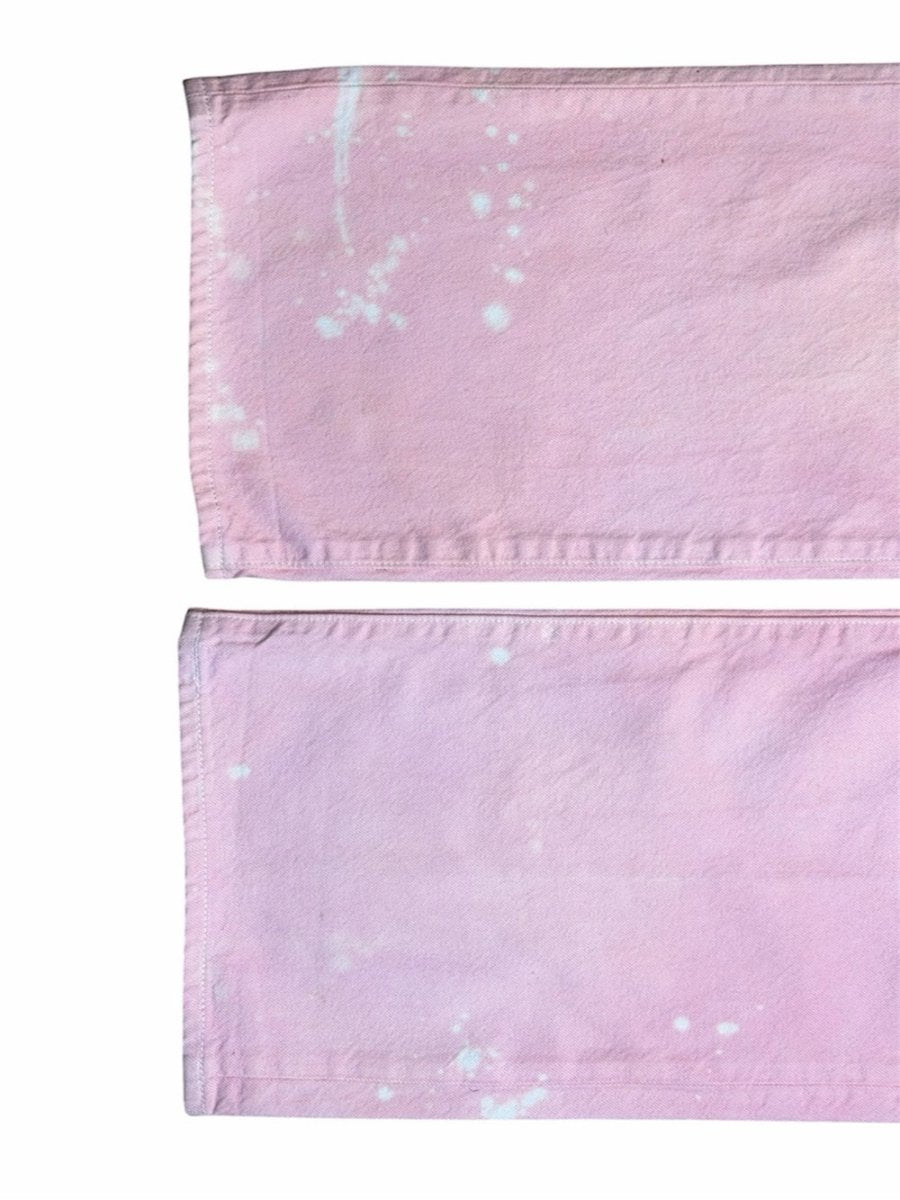 Denim forum aritzia 90’s wide leg baggy jeans - TheRWDenimDenim Forum Aritzia 90's Wide Leg Baggy Pink Upcycled Reworked Denim – TheRWDenim