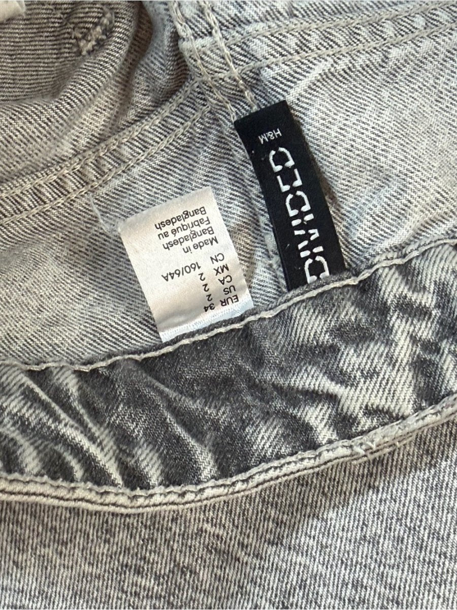 Divided Wide-Leg Jeans in Light Grey Wash - TheRWDenimDivided Wide-Leg in Light Grey Wash – TheRWDenim