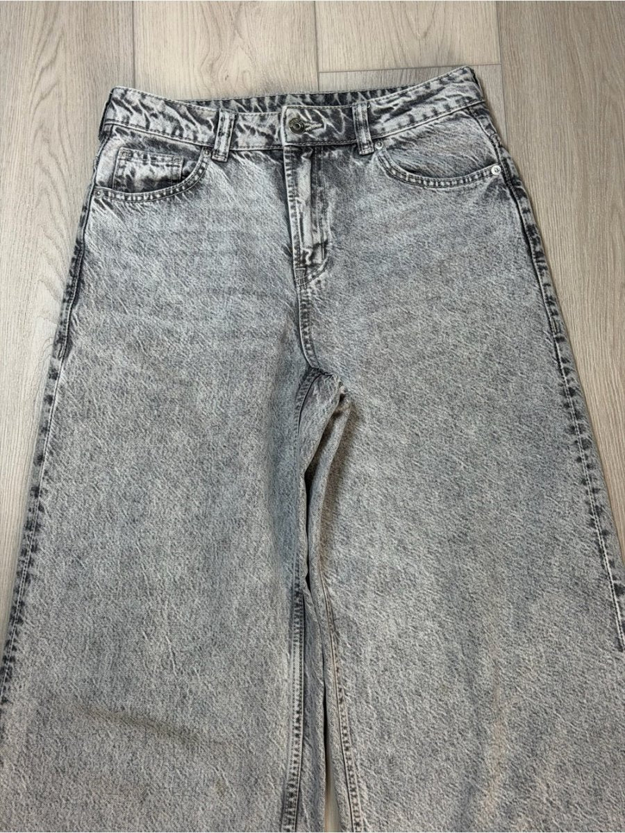 Divided Wide-Leg Jeans in Light Grey Wash - TheRWDenimDivided Wide-Leg in Light Grey Wash – TheRWDenim