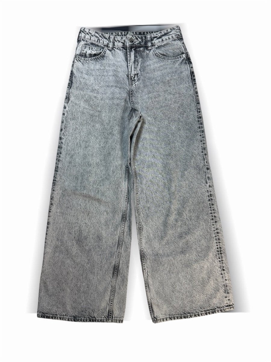 Divided Wide-Leg Jeans in Light Grey Wash - TheRWDenimDivided Wide-Leg in Light Grey Wash – TheRWDenim