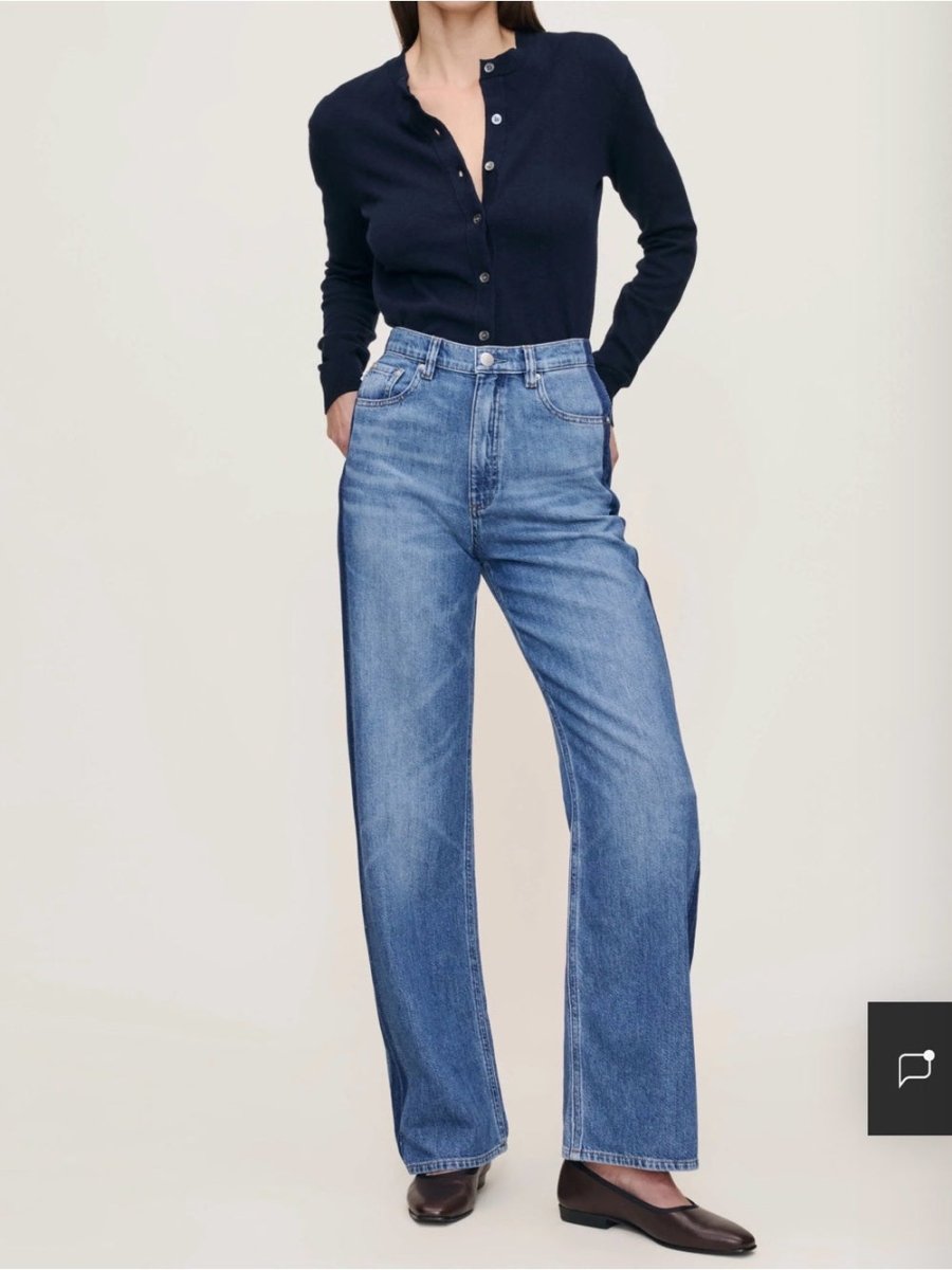 DL1961 Karmine Wide Leg High Rise - TheRWDenimDL1961 Karmine Wide Leg High Rise Blue Wash – TheRWDenim