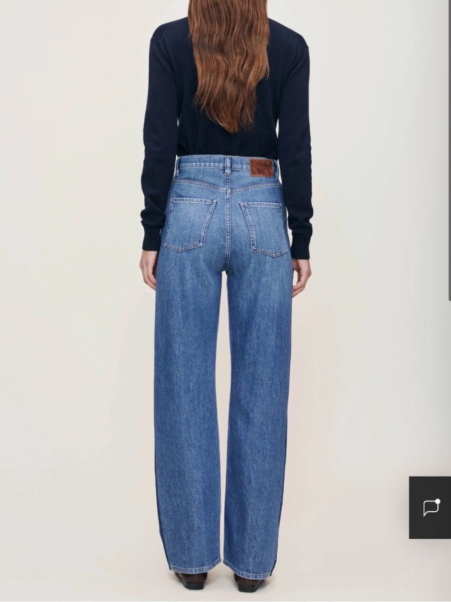 DL1961 Karmine Wide Leg High Rise - TheRWDenimDL1961 Karmine Wide Leg High Rise Blue Wash – TheRWDenim