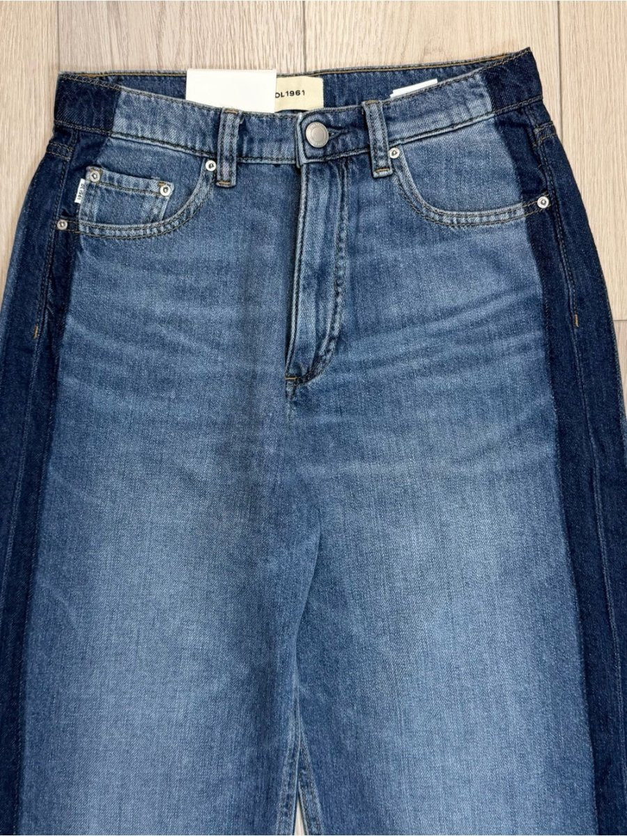 DL1961 Karmine Wide Leg High Rise - TheRWDenimDL1961 Karmine Wide Leg High Rise Blue Wash – TheRWDenim