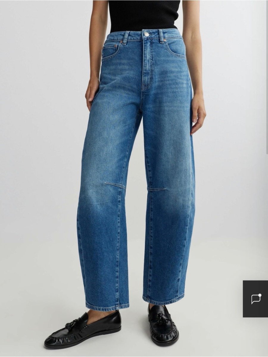 DL1961 Miro Barrel High Rise in Opal Harbor - TheRWDenimDL1961 Miro Barrel High Rise in Opal Harbor Tapered-Leg Blue Wash – TheRWDenim