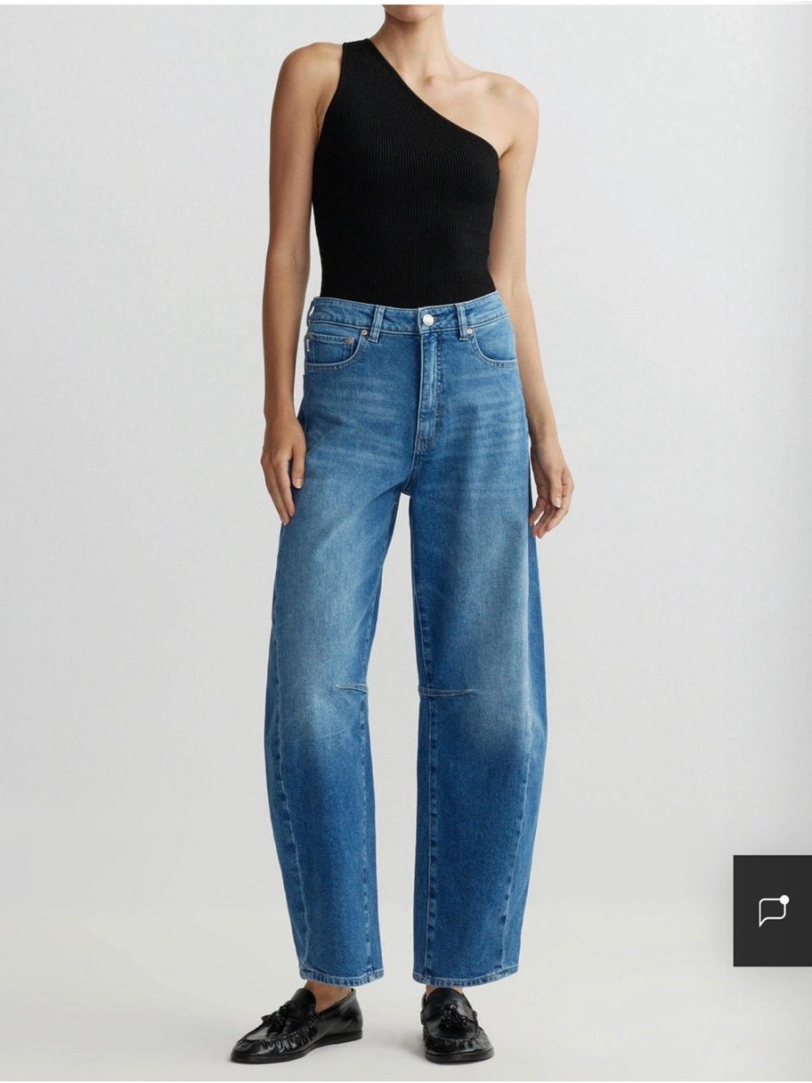 DL1961 Miro Barrel High Rise in Opal Harbor - TheRWDenimDL1961 Miro Barrel High Rise in Opal Harbor Tapered-Leg Blue Wash – TheRWDenim