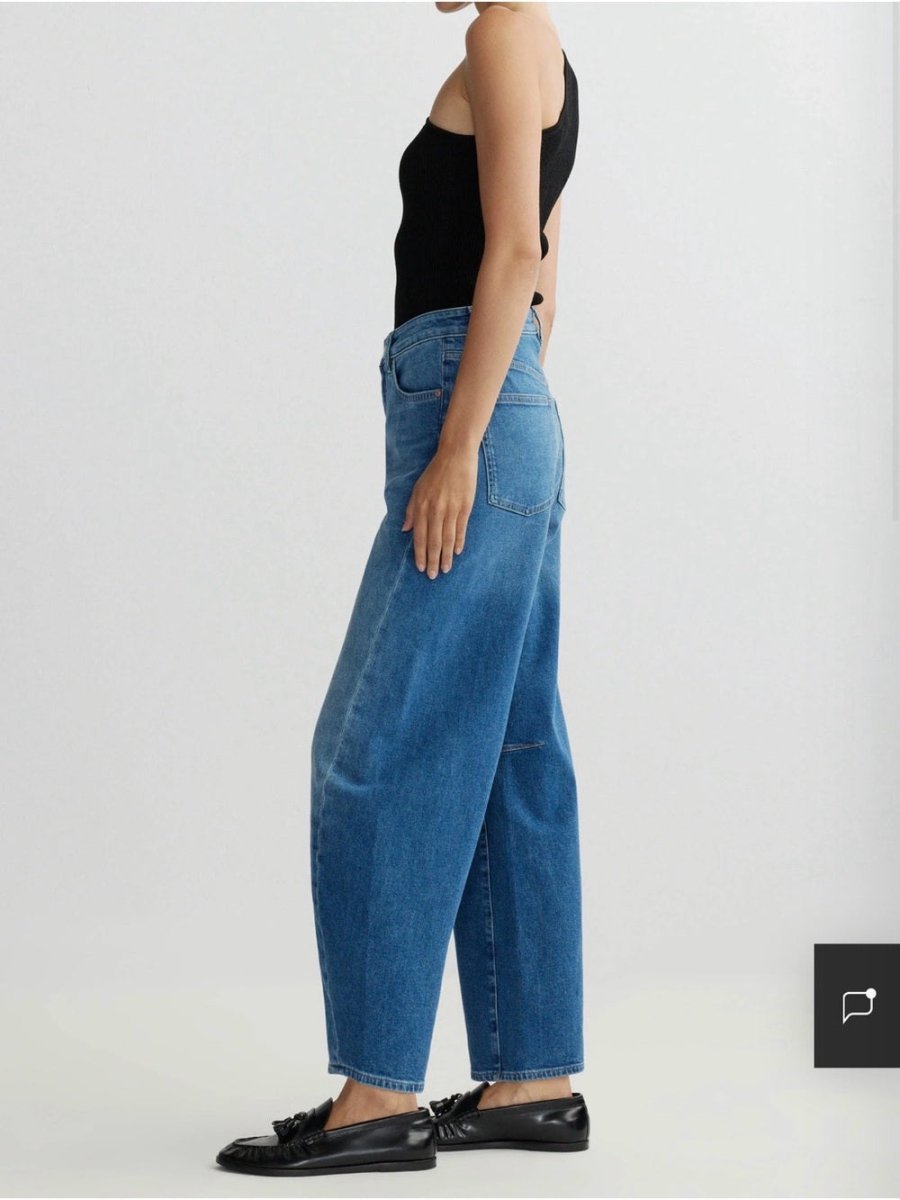 DL1961 Miro Barrel High Rise in Opal Harbor - TheRWDenimDL1961 Miro Barrel High Rise in Opal Harbor Tapered-Leg Blue Wash – TheRWDenim